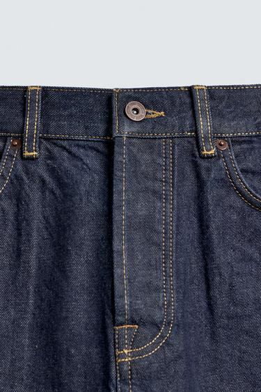 JEAN COUPE DROITE LONGUEUR CHEVILLE SELVEDGE - Bleu de Zara - Image 8