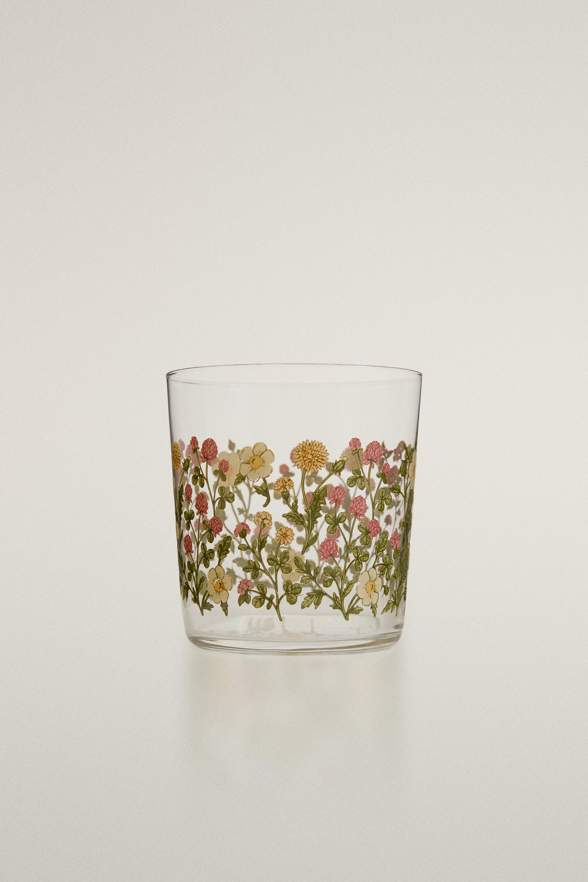 GLASS TUMBLER WITH DECAL