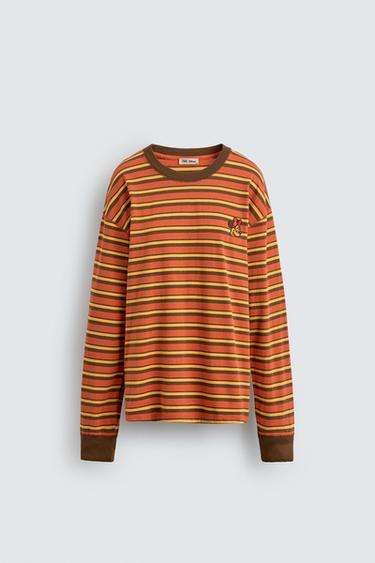 ÁO PHÔNG KẺ SỌC ĐẮP VÁ HARRY LAMBERT FOR ZARA X DISNEY - Màu cam/vàng từ Zara