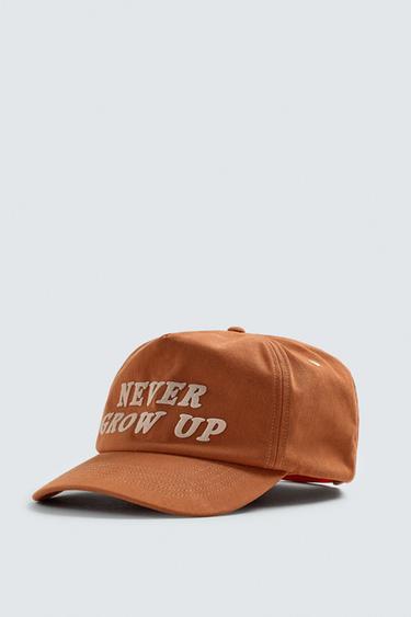 PETER PAN TEXT CAP HARRY LAMBERT FOR ZARA X DISNEY - Orange by Zara
