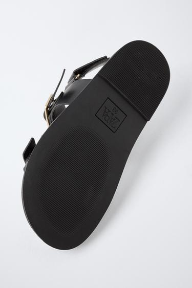 SANDALS WITH BUCKLES - Black by Zara - Image 5