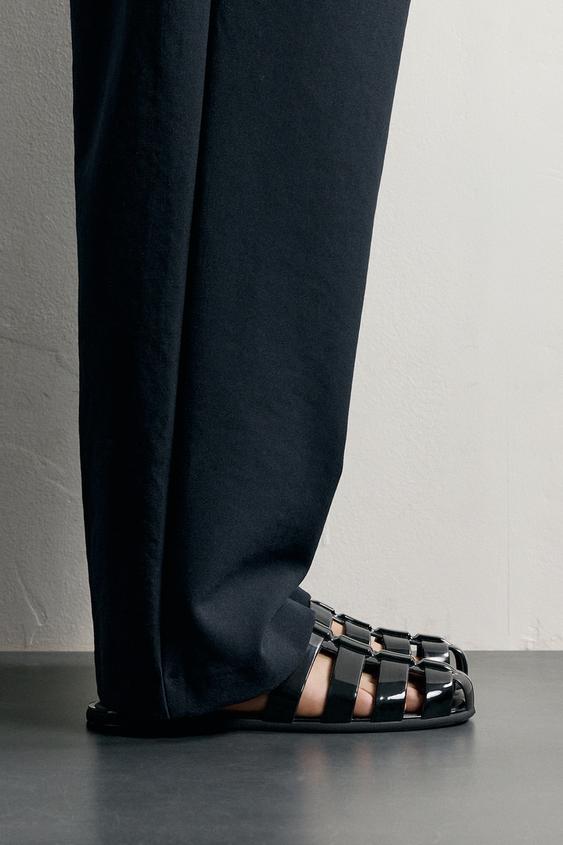 Zara FISHERMAN SANDALS - Black - Image 0