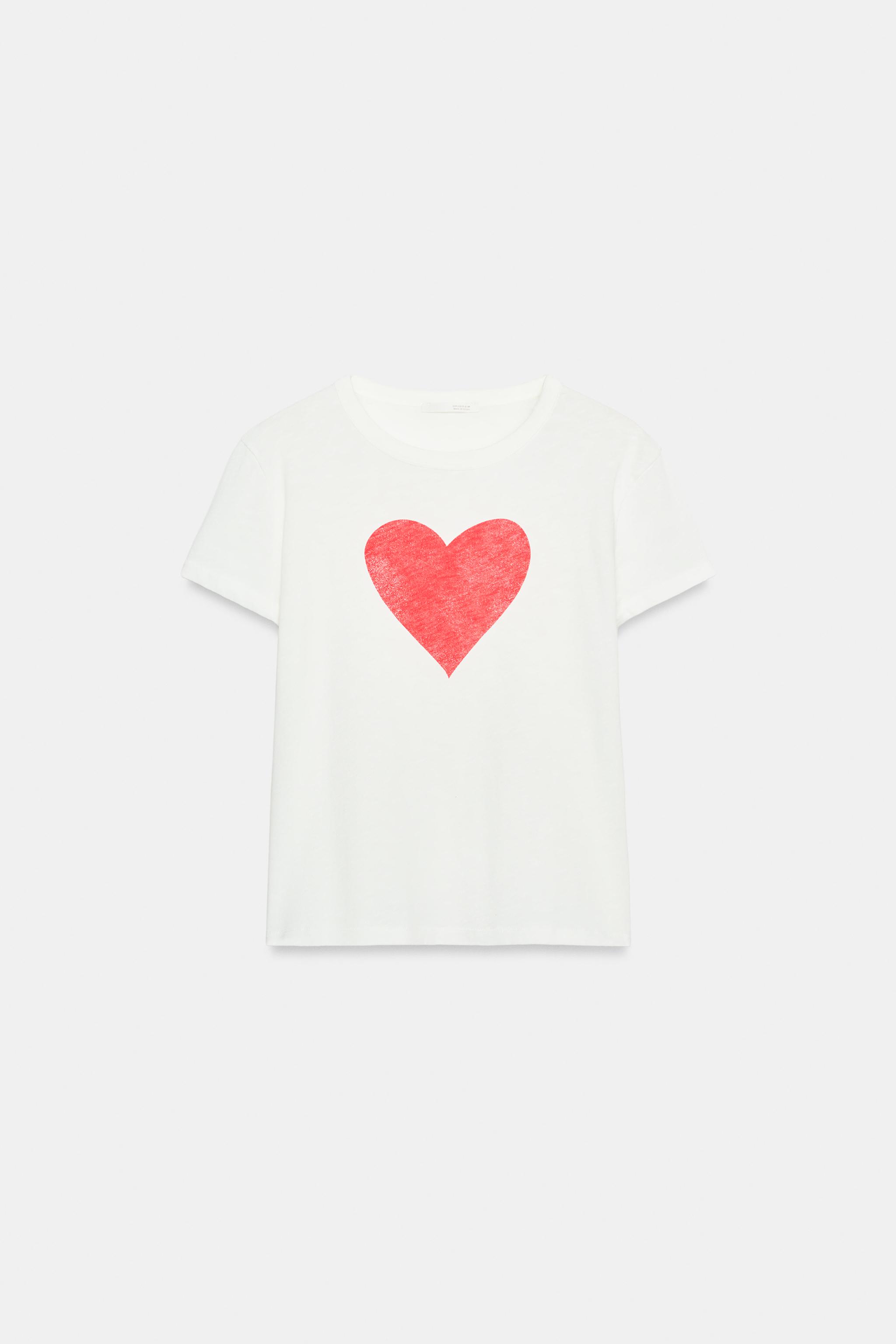 SHORT SLEEVE HEART T-SHIRT