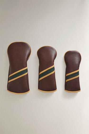 DRIVER GOLF CLUB COVER - Brown / Green by Zara - Image 3