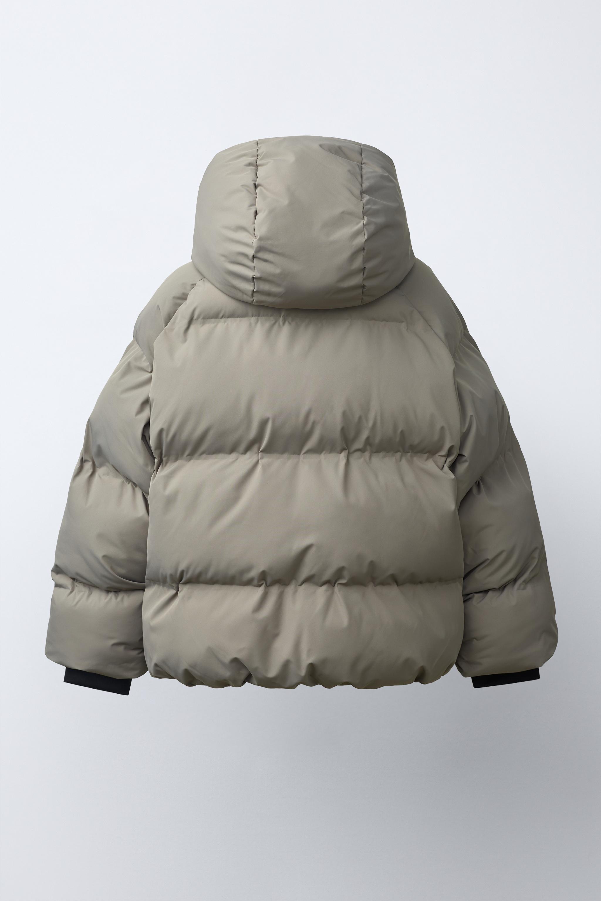 WATER REPELLENT PUFFER HOODIE JACKET