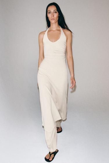 Women's Beige Dresses | ZARA United States Women's Beige Dresses | ZARA United States