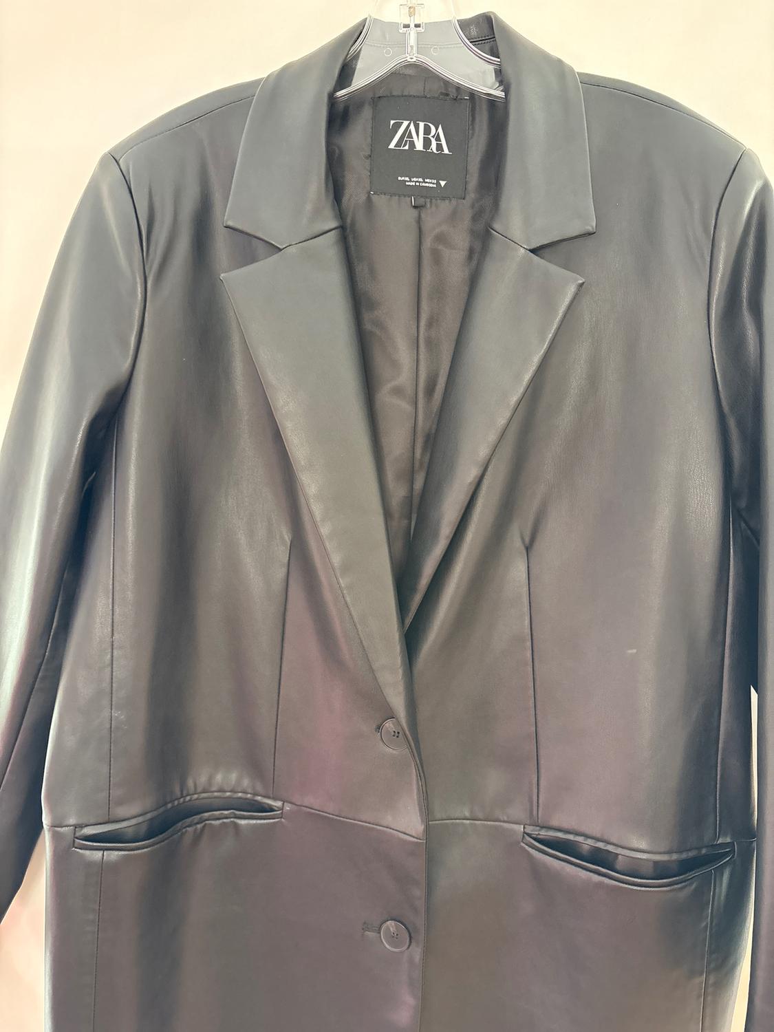 FAUX LEATHER COAT - Image 2