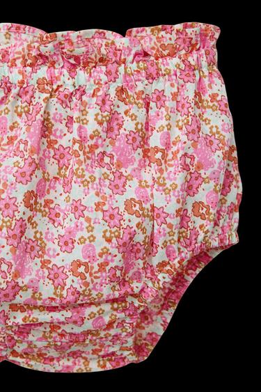 VESTIDO Y BRAGUITA FLORES - Rosa de Zara