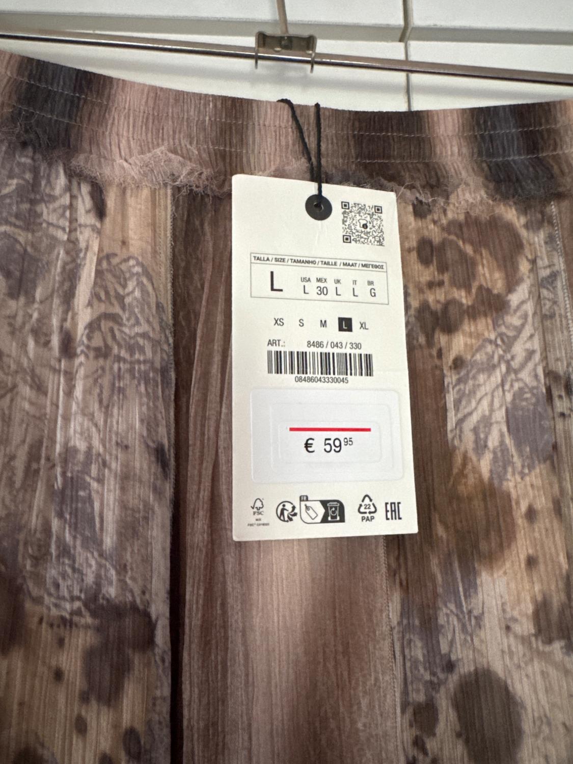 ZW COLLECTION PRINTED PATCHWORK SKIRT - Image 3