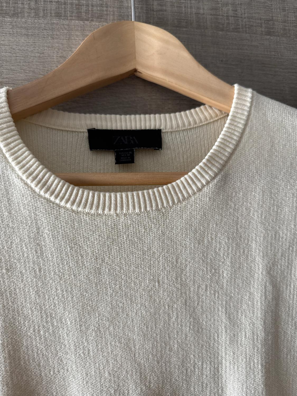 PLAIN KNIT TOP WITH SHORT SLEEVES - Image 4