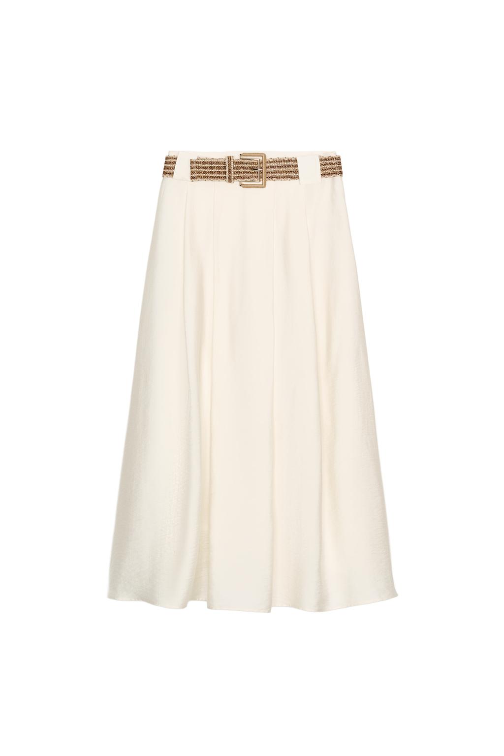 BRAIDED BELT MIDI SKIRT - image 4