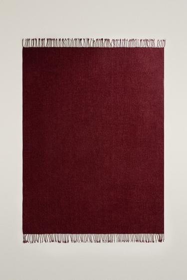 CHENILLE BLANKET - Reddish by Zara