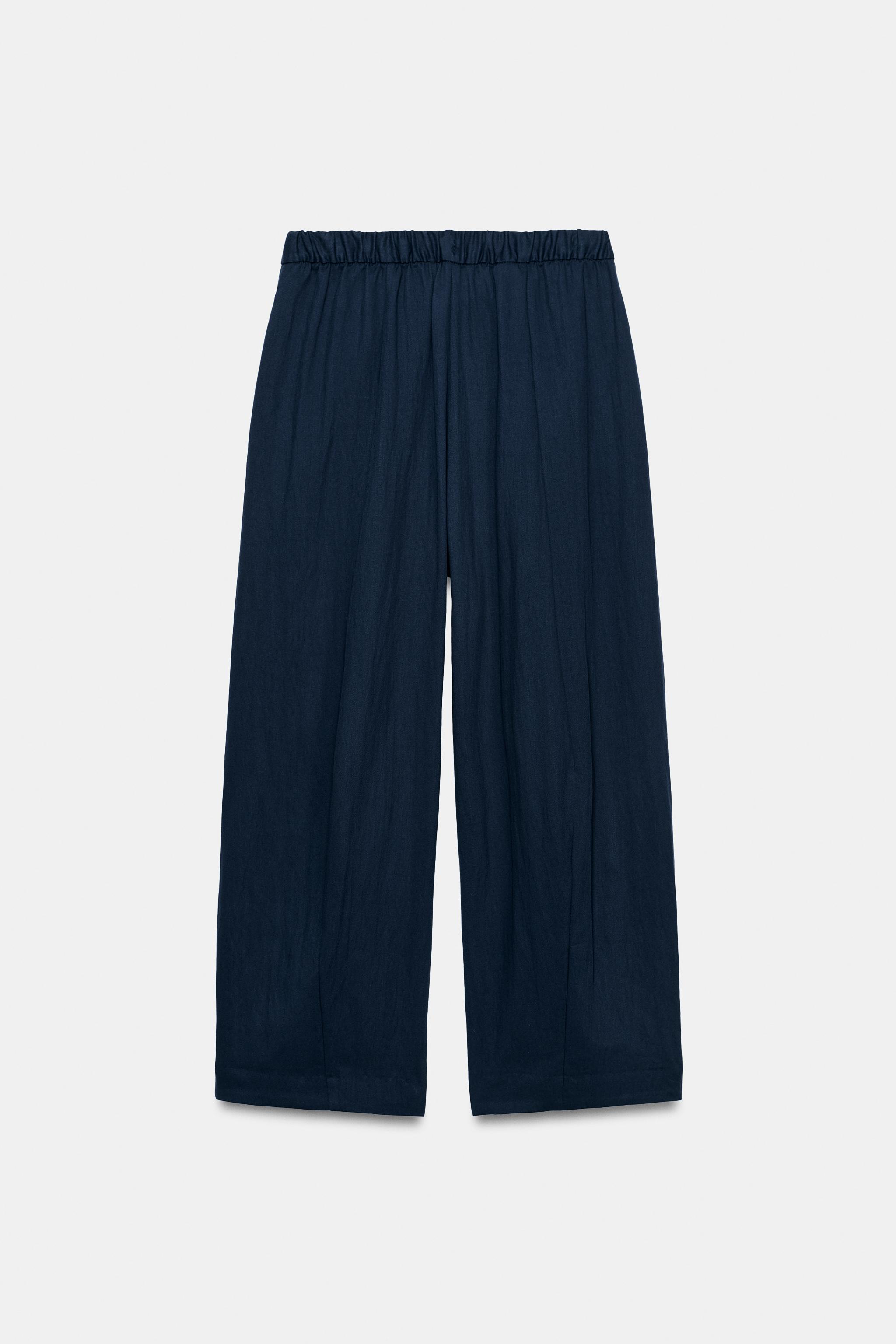 Zara ZW COLLECTION BARREL PANTOLON görsel 6