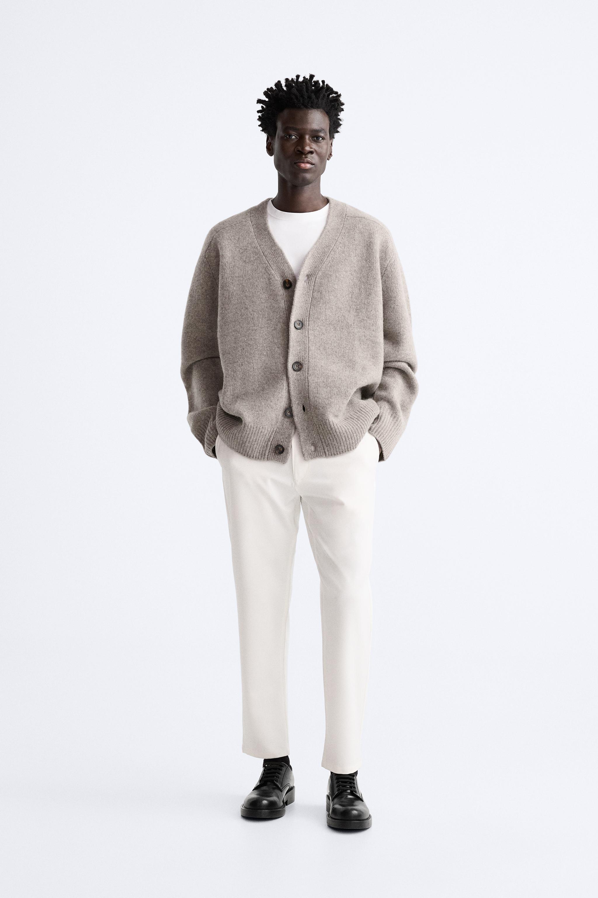 Zara men store white pants