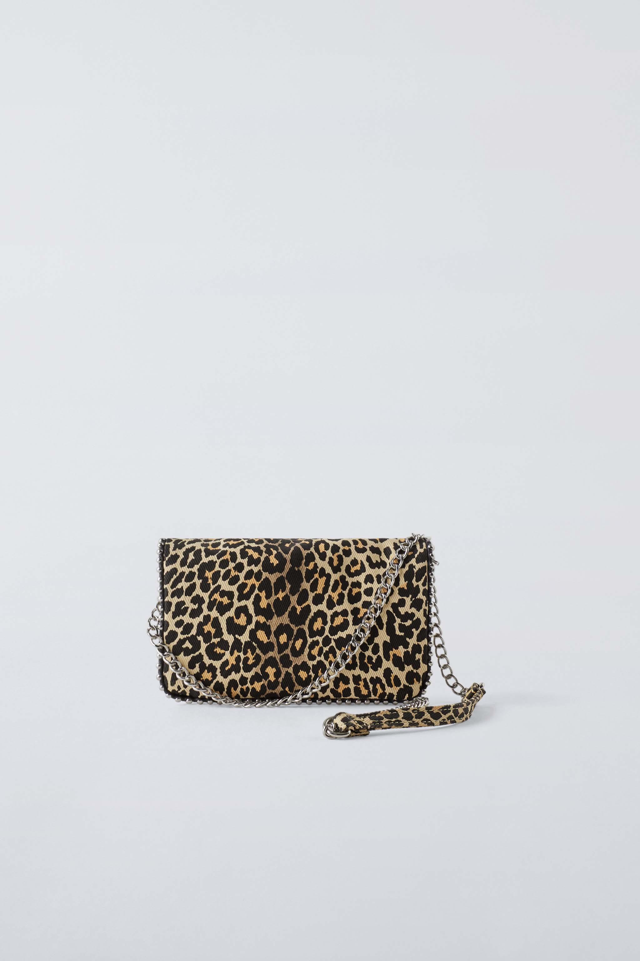 ZARA TRAFALUC 3-POUCH ANIMAL PRINT store CROSSBODY- NWT