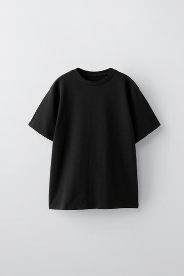 Zara SLIM T-SHIRT - Black