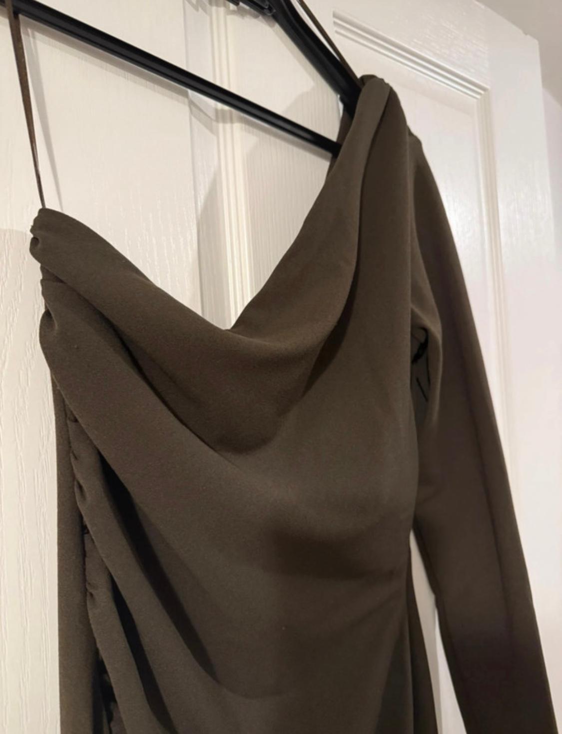 ASYMMETRIC DRAPED DRESS - Image 5