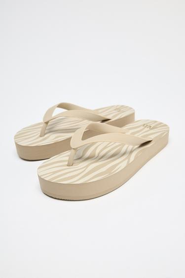 ANIMAL PRINT SANDALS - Beige by Zara - Image 3