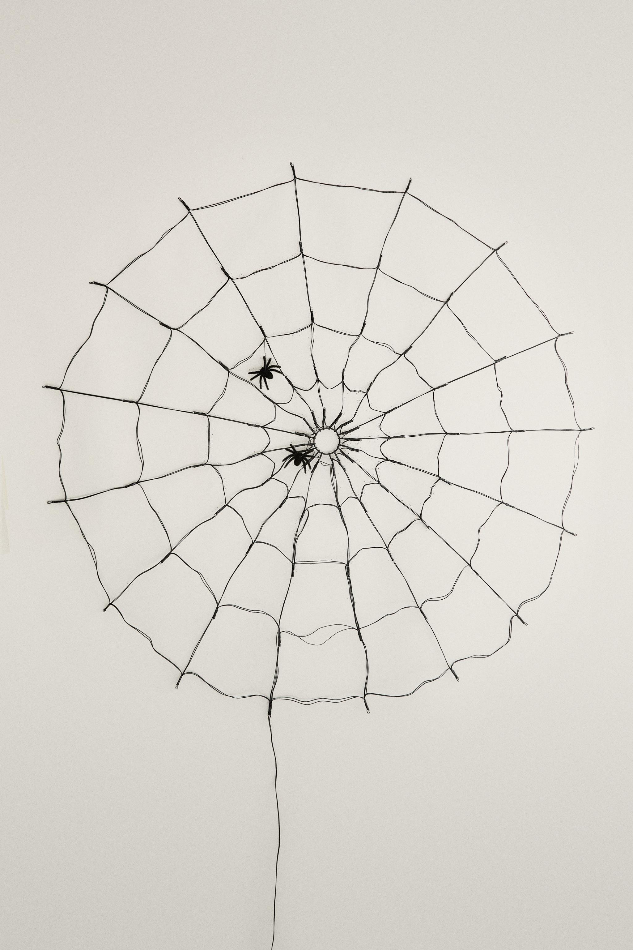 HALLOWEEN SPIDER WEB LIGHT GARLAND