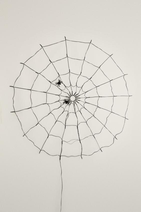 Zara HALLOWEEN SPIDERWEB LIGHT GARLAND - 黑色 - 圖片 0