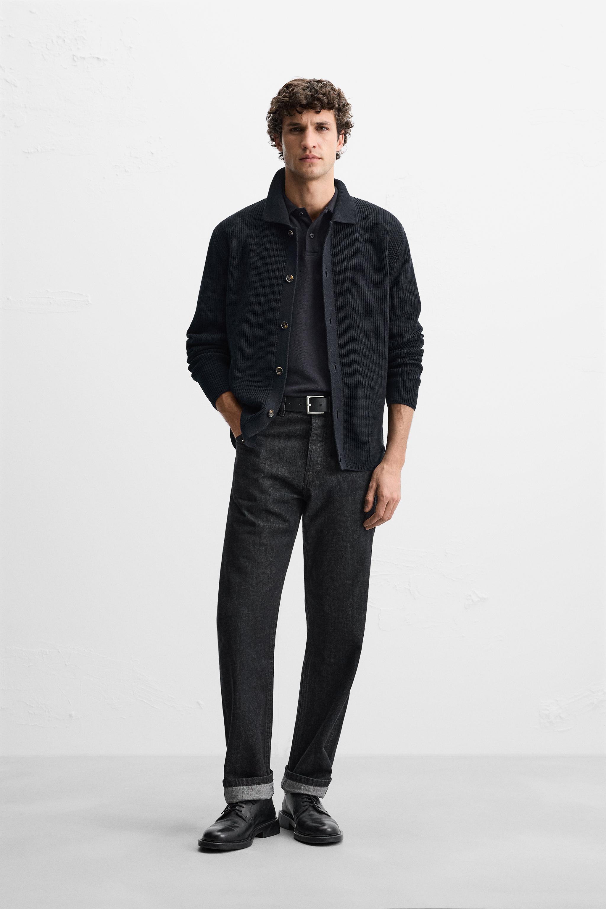 Emporio Armani - Boys Navy Blue Cotton Knit Cardigan