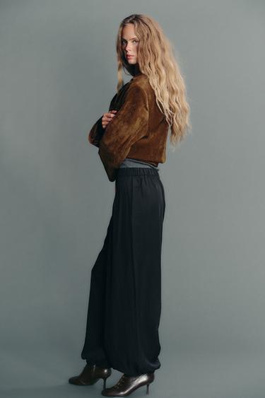FLOWING BALLOON TROUSERS - Black by Zara - Image 3