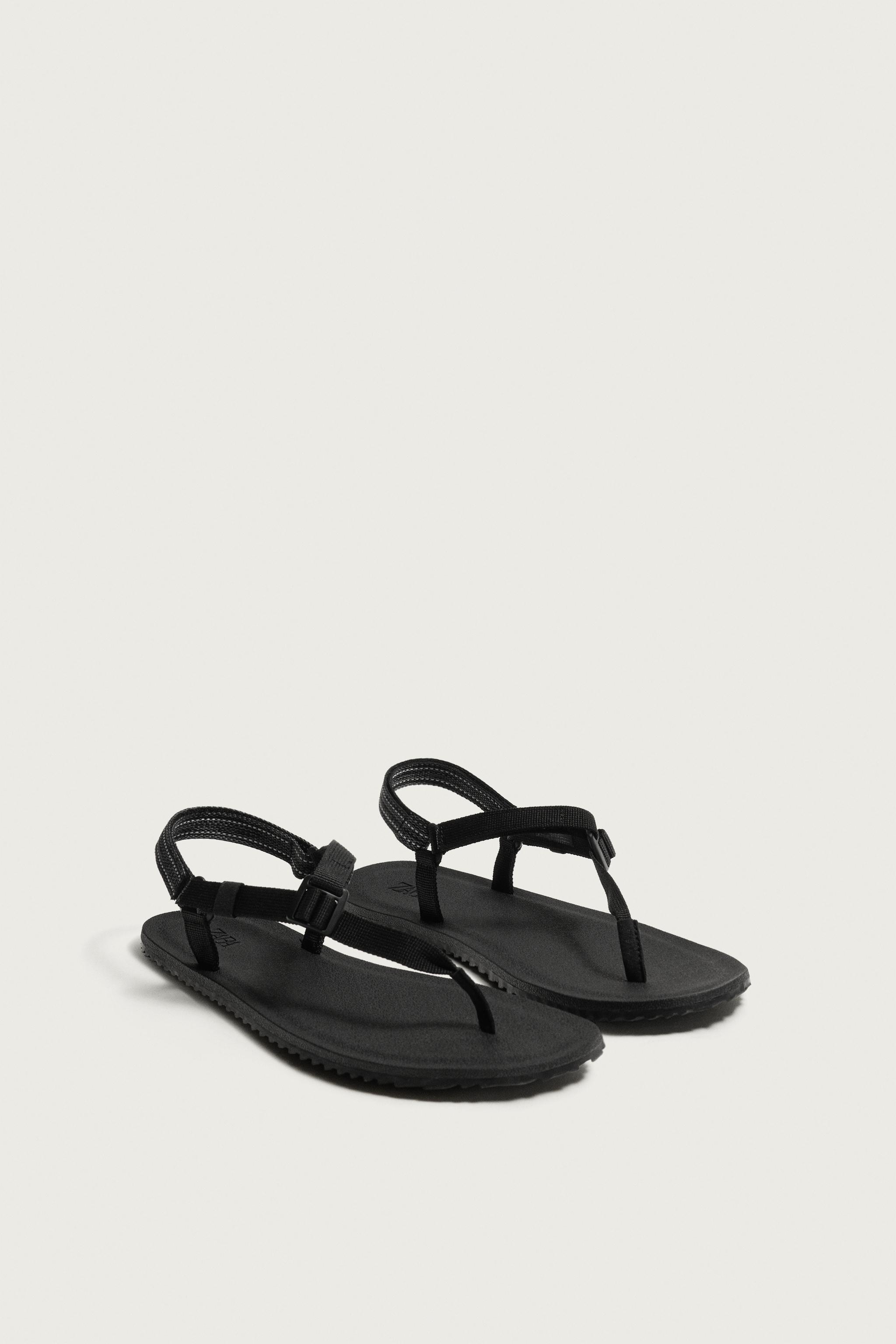 STRAPPY SANDALS — Black