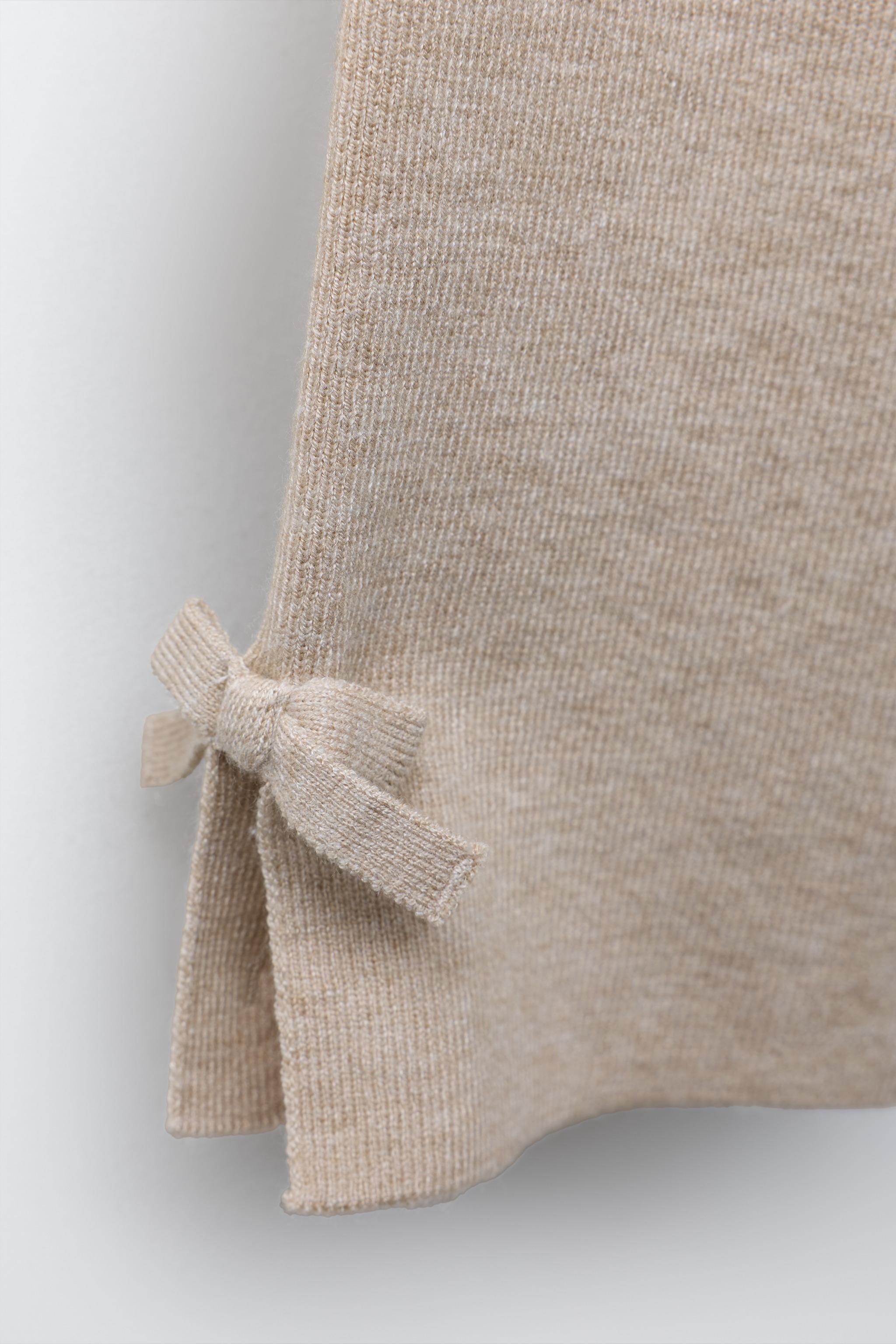 KNIT CULOTTES WITH BOWS