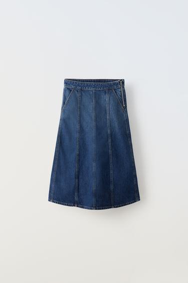 ДЛИННАЯ ДЖИНСОВАЯ ЮБКА — LIMITED EDITION — СИНИЙ от Zara — изображение 0
