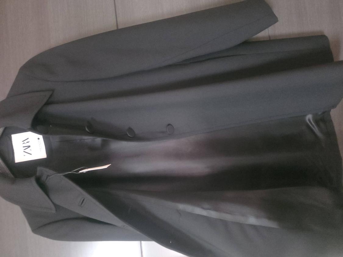 ZW COLLECTION WOOL BLEND FROCK COAT - Image 4