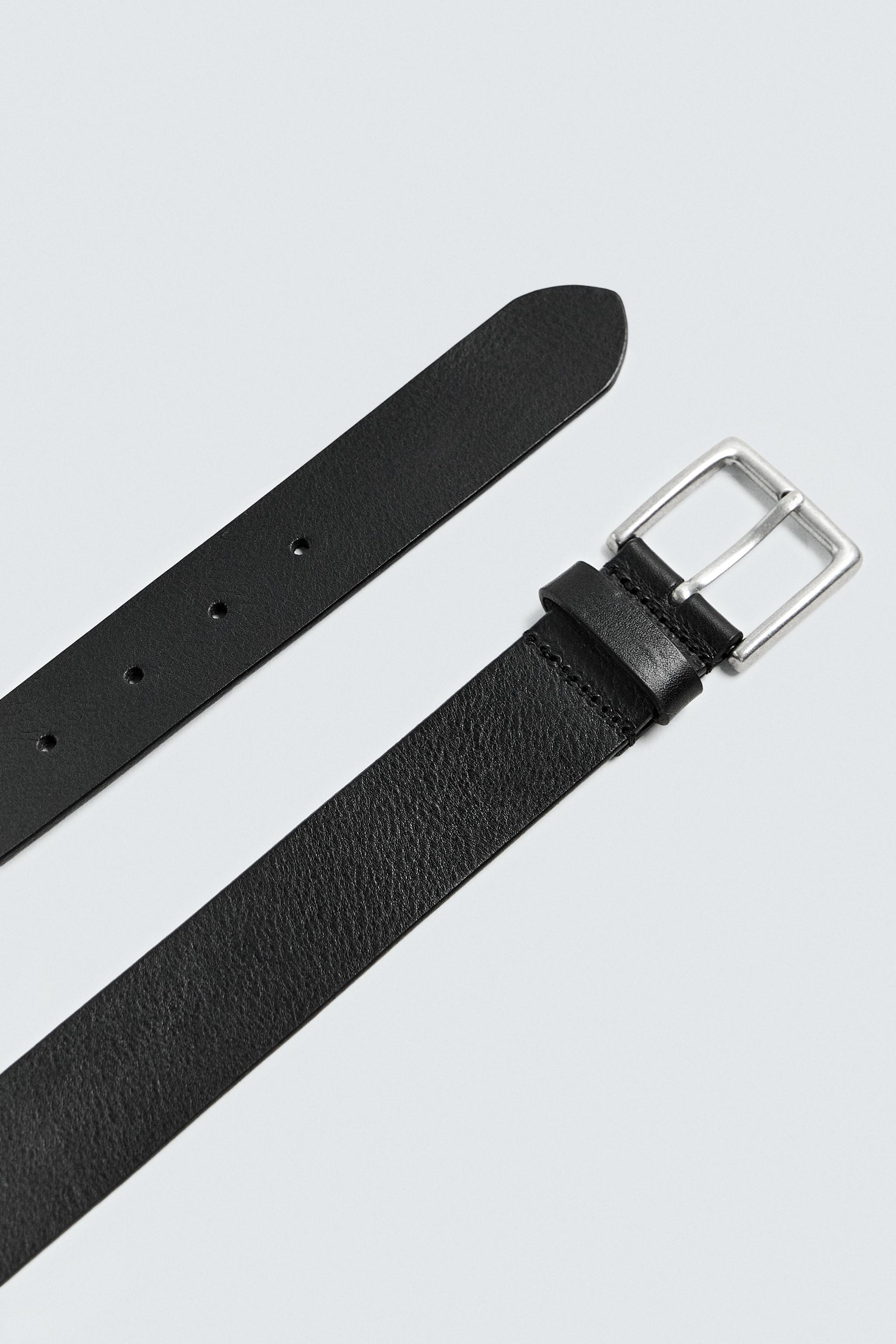 ZARA ベルト レザーベルト - ブラック | ZARA Japan / 日本