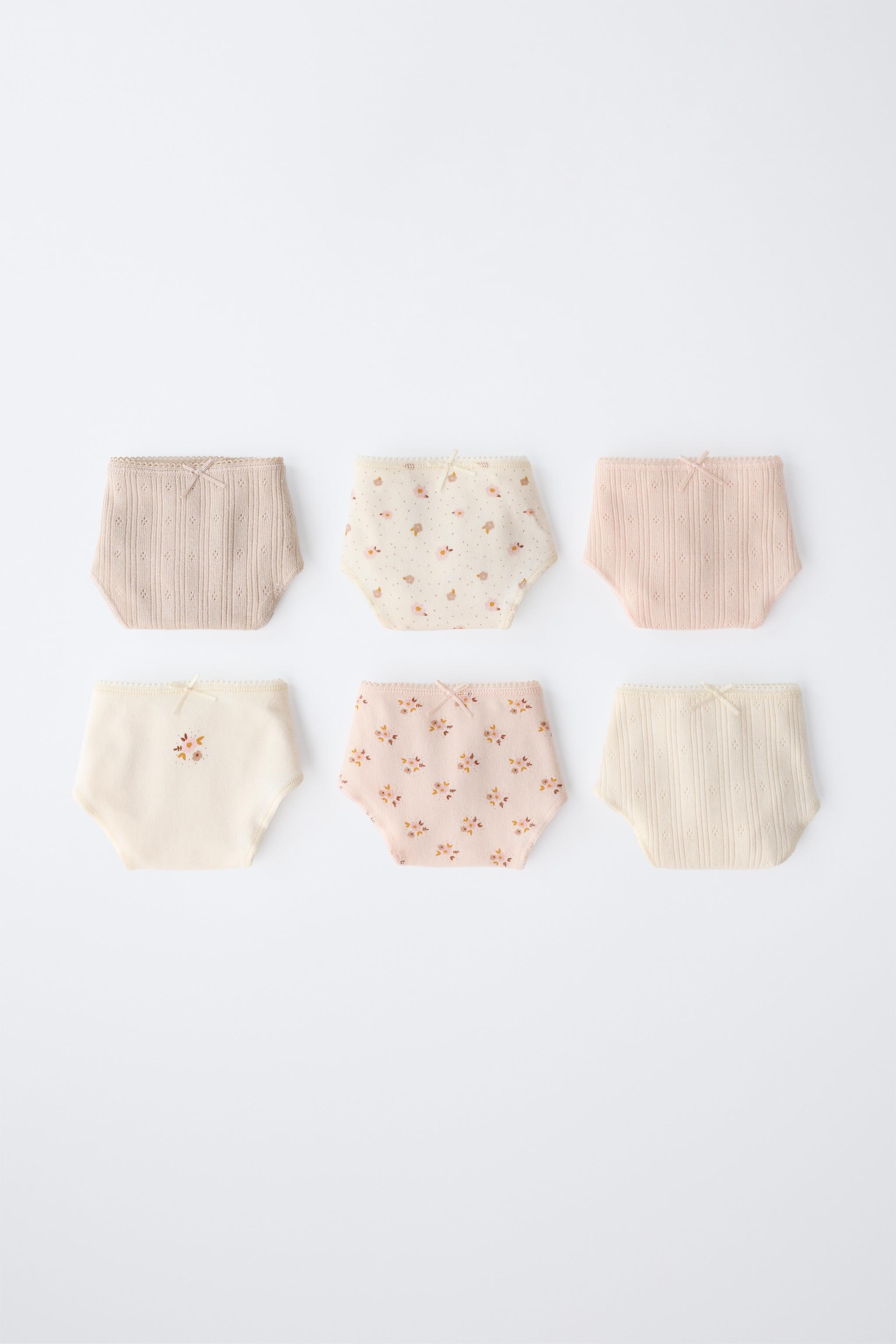 AGES 6-14 / SIX-PACK OF FLOWER PRINT UNDERWEAR