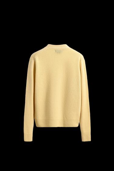 Zara CASHMERE CARDIGAN AARON LEVINE X ZARA - Butter