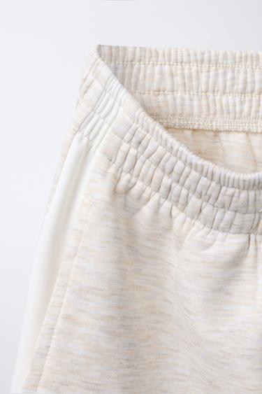 WIDE-LEG TROUSERS WITH SIDE TAPING - Sand / Marl by Zara - Image 2