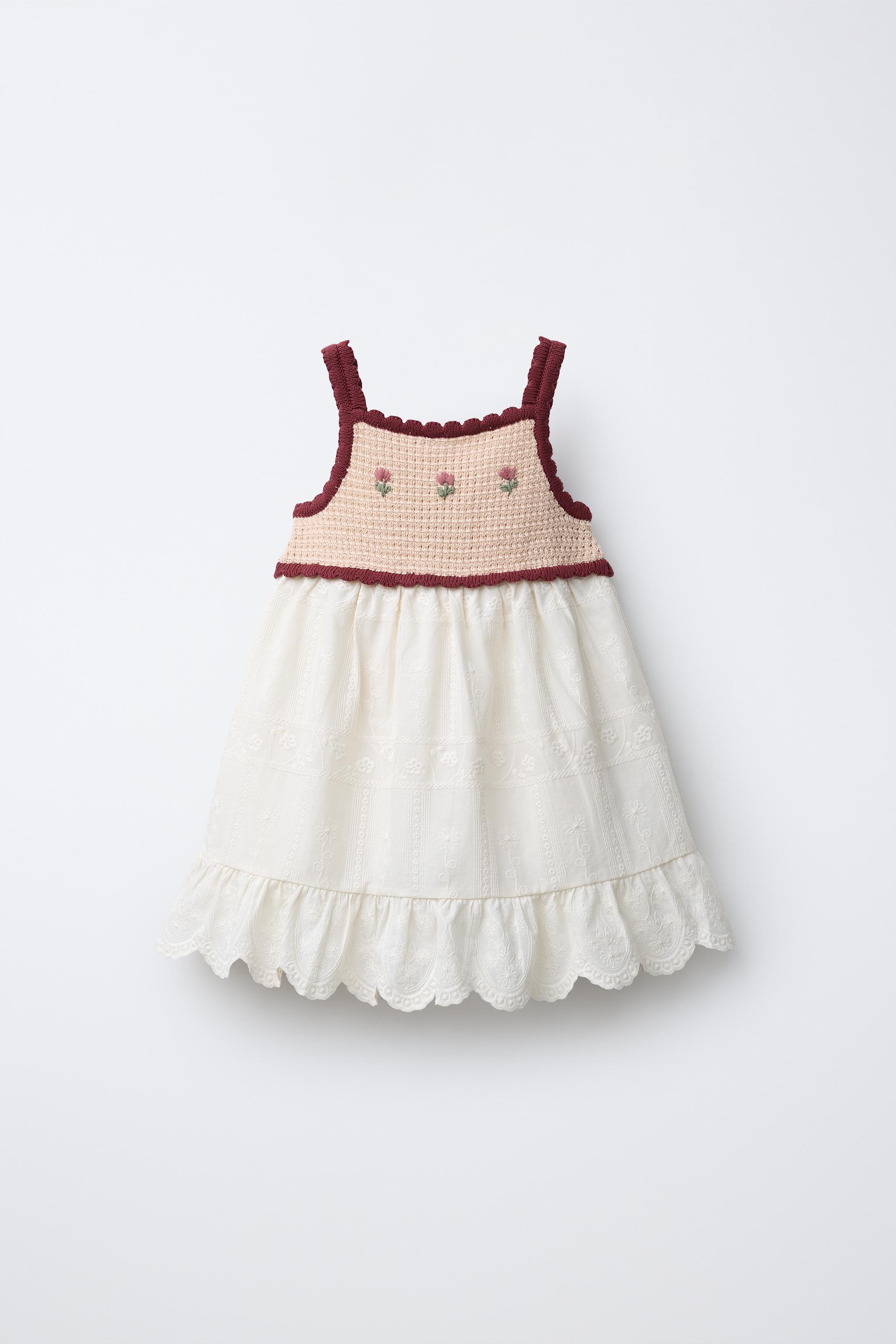 COMBINATION KNIT DRESS - Ecru | ZARA United States COMBINATION KNIT DRESS - Ecru | ZARA United States