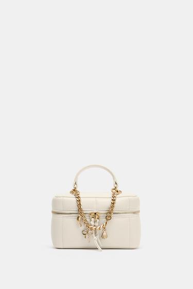 チャーム付きバニティバッグエクリュ0Zaraのチャーム付きバニティバッグ - エクリュ - 画像 0