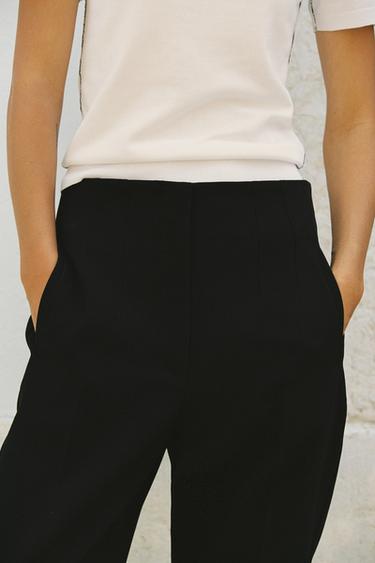 PANTALÓN TOBILLERO SOFT - Negro de Zara
