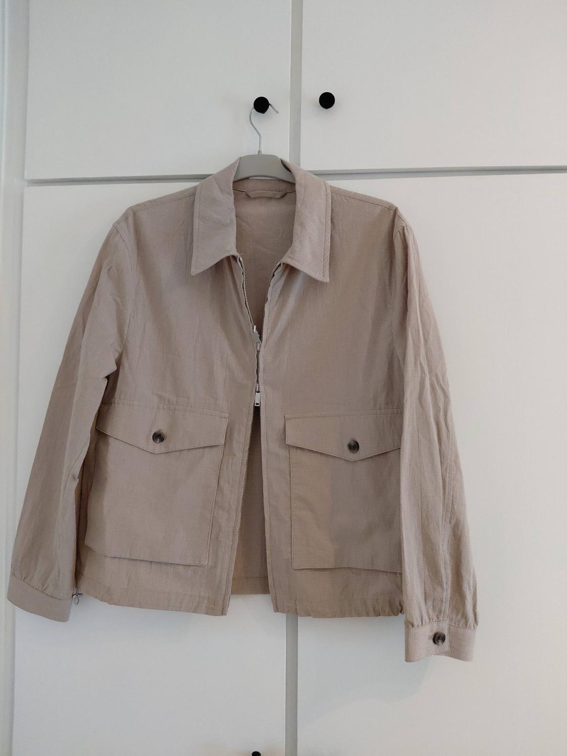 RELAXED FIT TEXTURED CHECK JACKET - Image 4