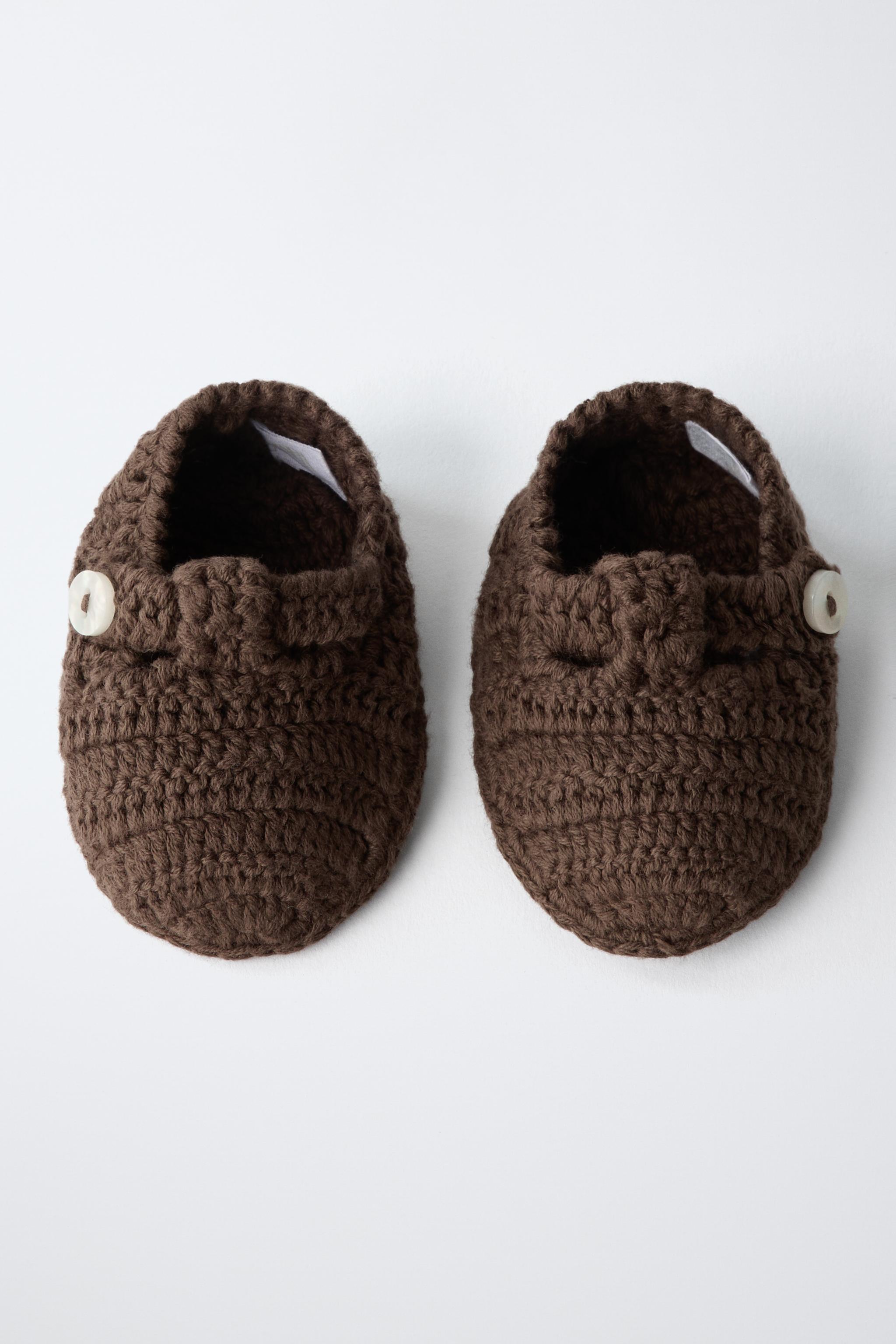 Детские ботинки Zara KNIT BUTTON BOOTIES — фото 6