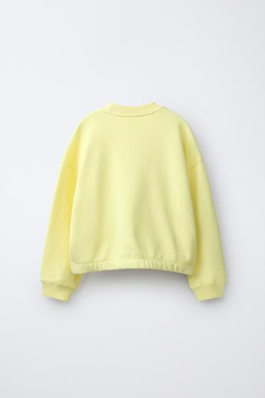 SLOGAN SWEATSHIRT AND BERMUDA SHORTS SET - Yellow by Zara - Image 2