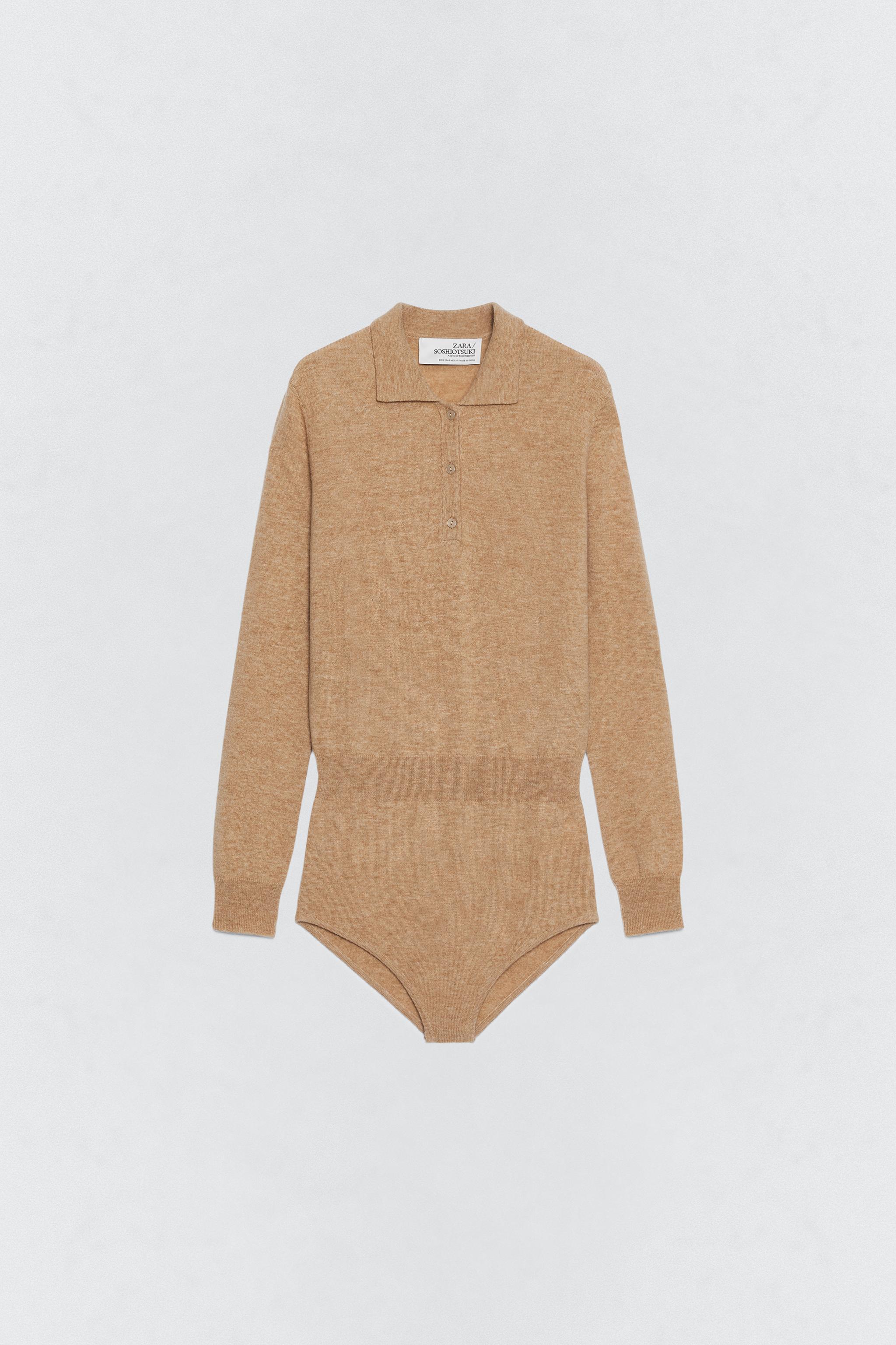 SOSHIOTSUKI X ZARA ウール ポロネックボディスーツ - ゴールデン 