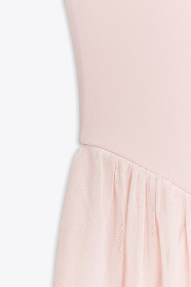CONTRAST TULLE DRESS - Pale pink by Zara - Image 8
