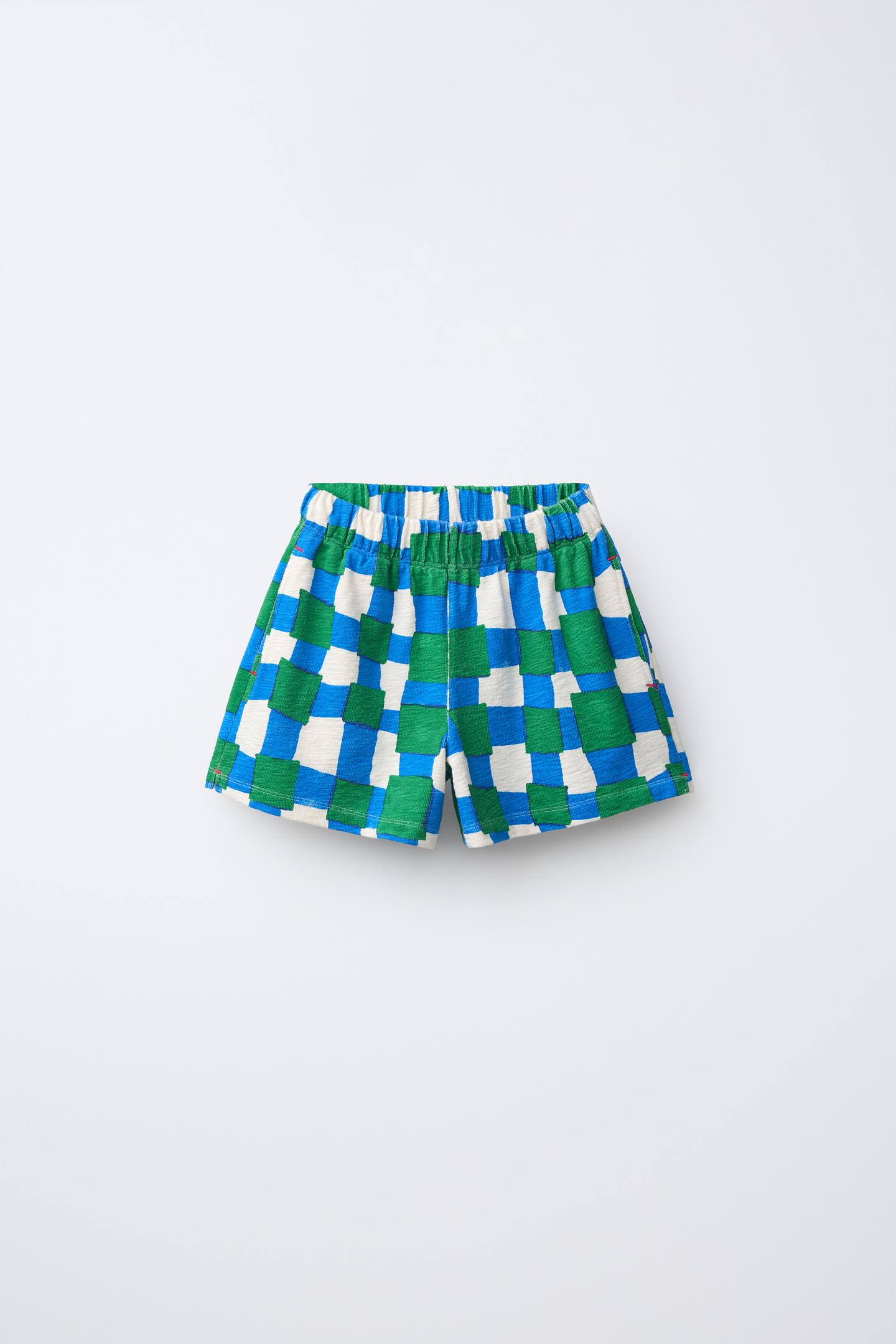 Детские шорты Zara Clara Cebrian © Plaid, цвет: Синий — фото 2
