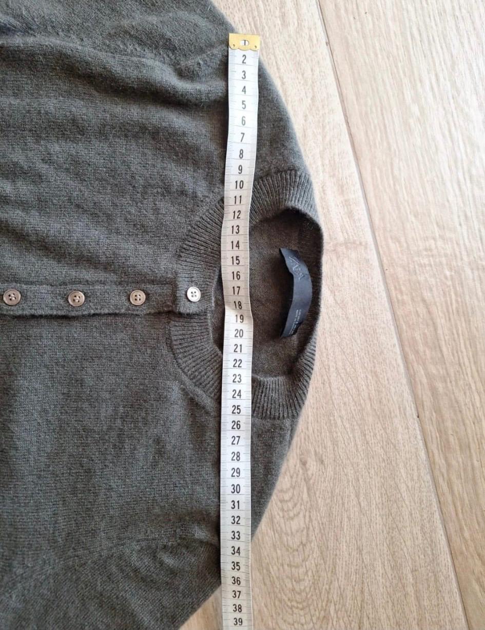 CARDIGAN GRIGIO/VERDE IN CASHMERE - Image 7