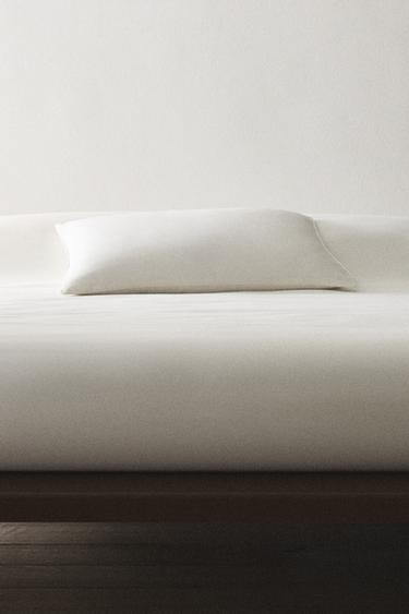 SATEEN DUVET COVER (500 THREAD COUNT) - White by Zara