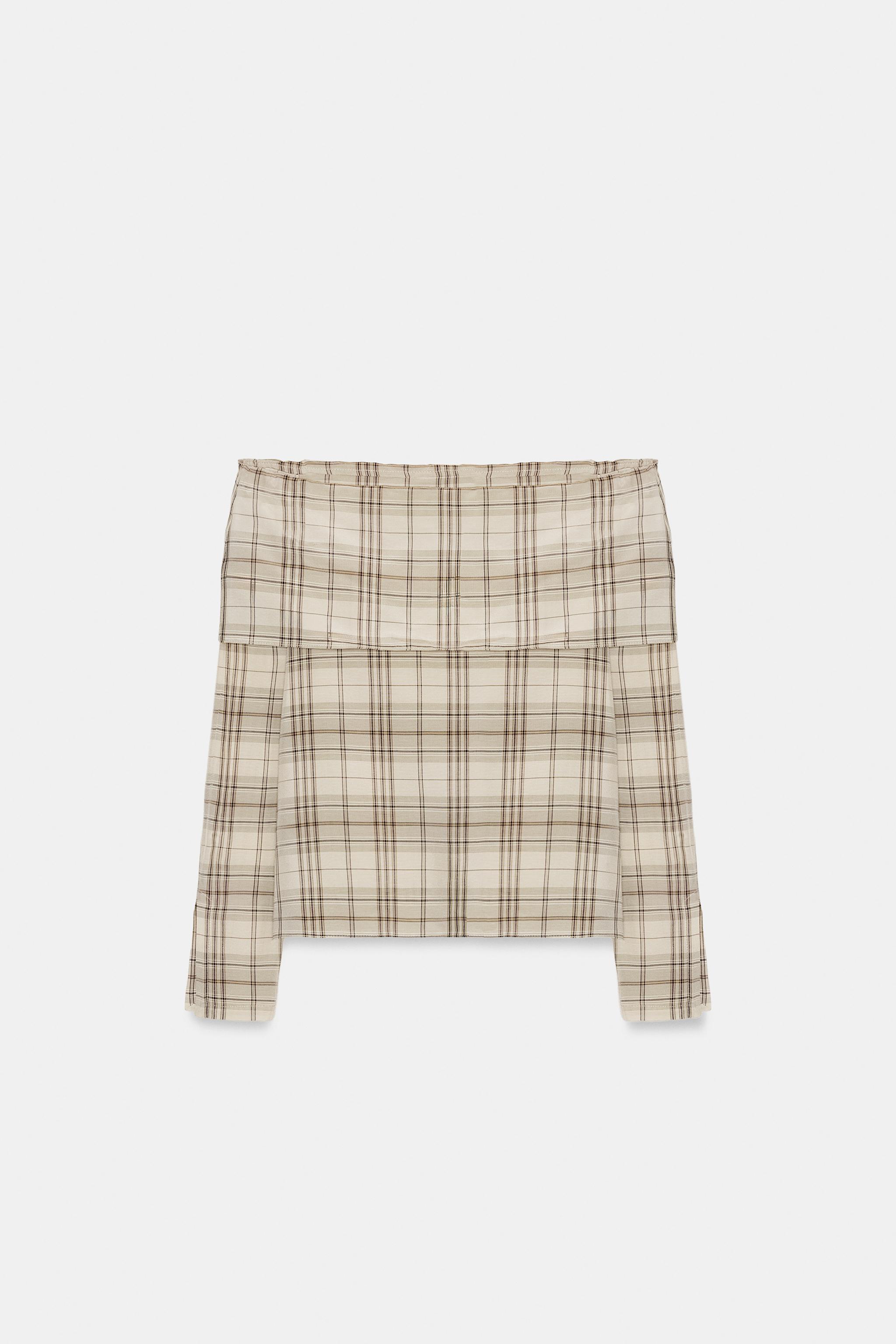 ZW COLLECTION PLAID TOP