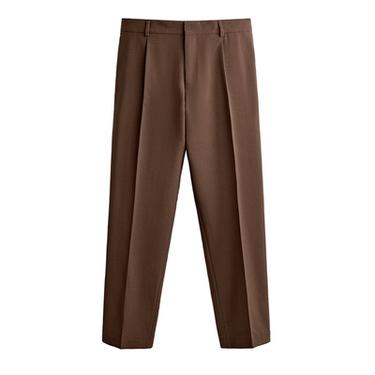 PANTALÓN REGULAR FIT TRAJE - Marrón de Zara