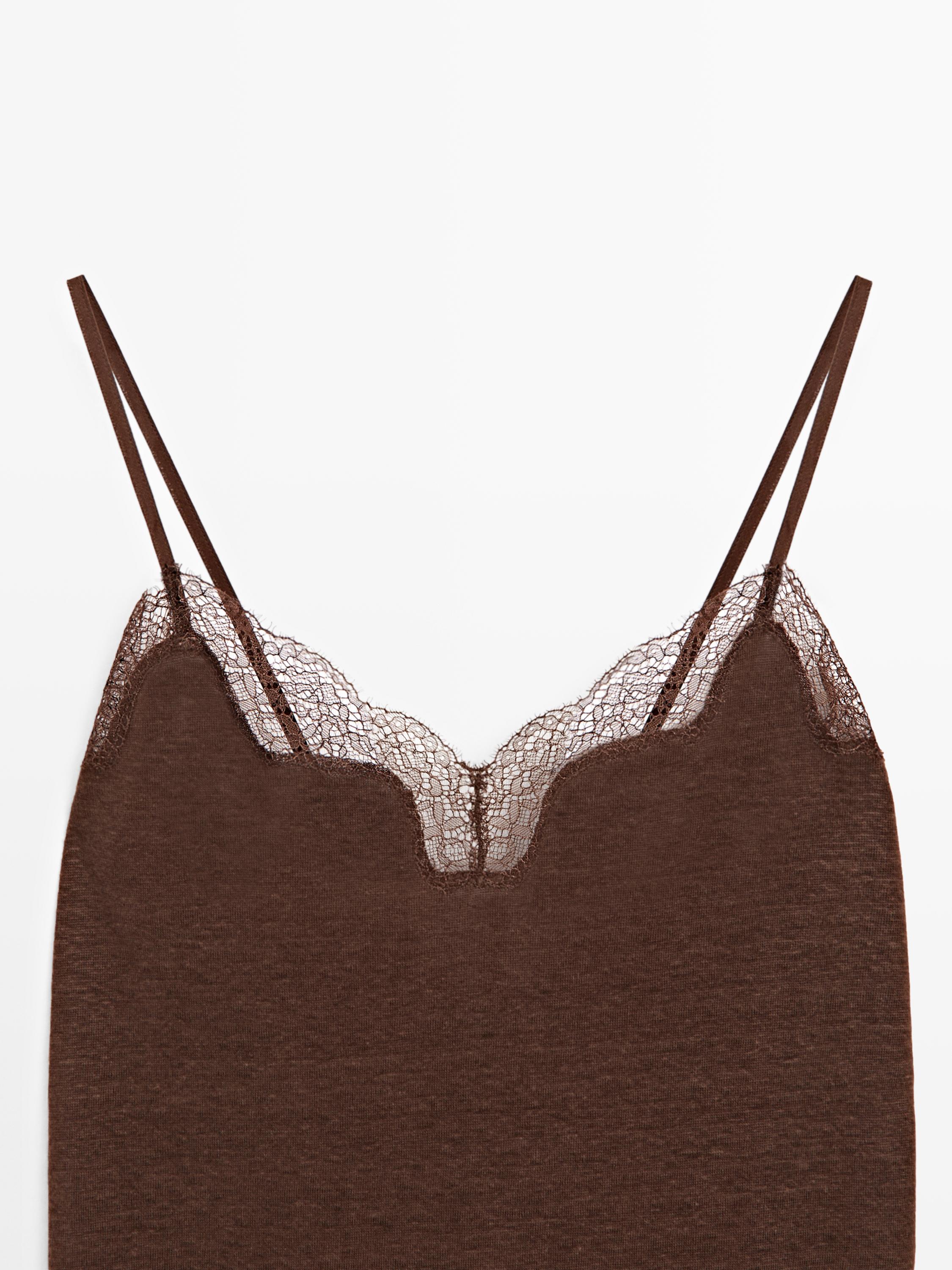 Top asymétrique en lin mélangé