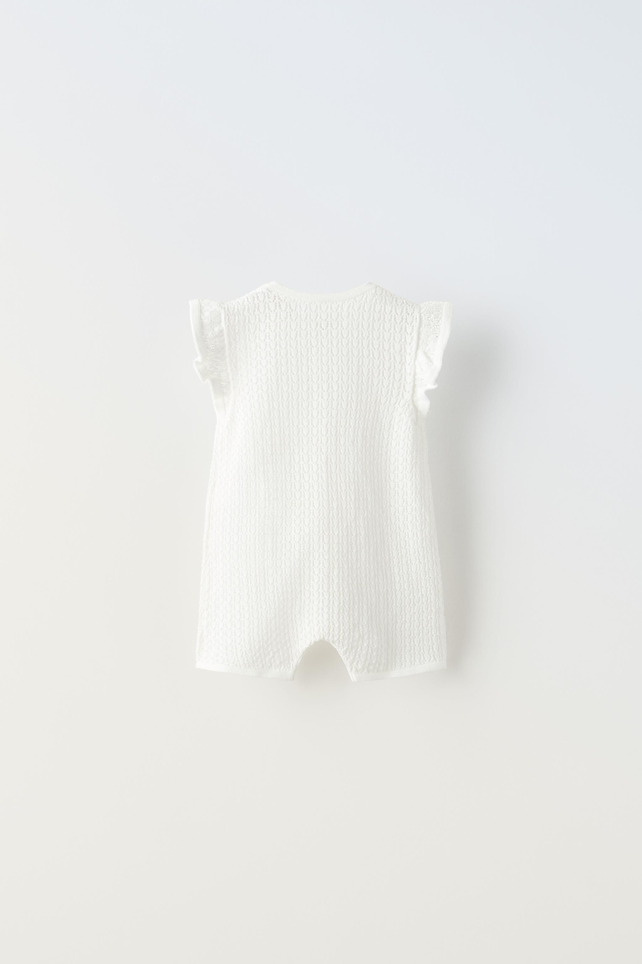 Zara fashion white dungarees