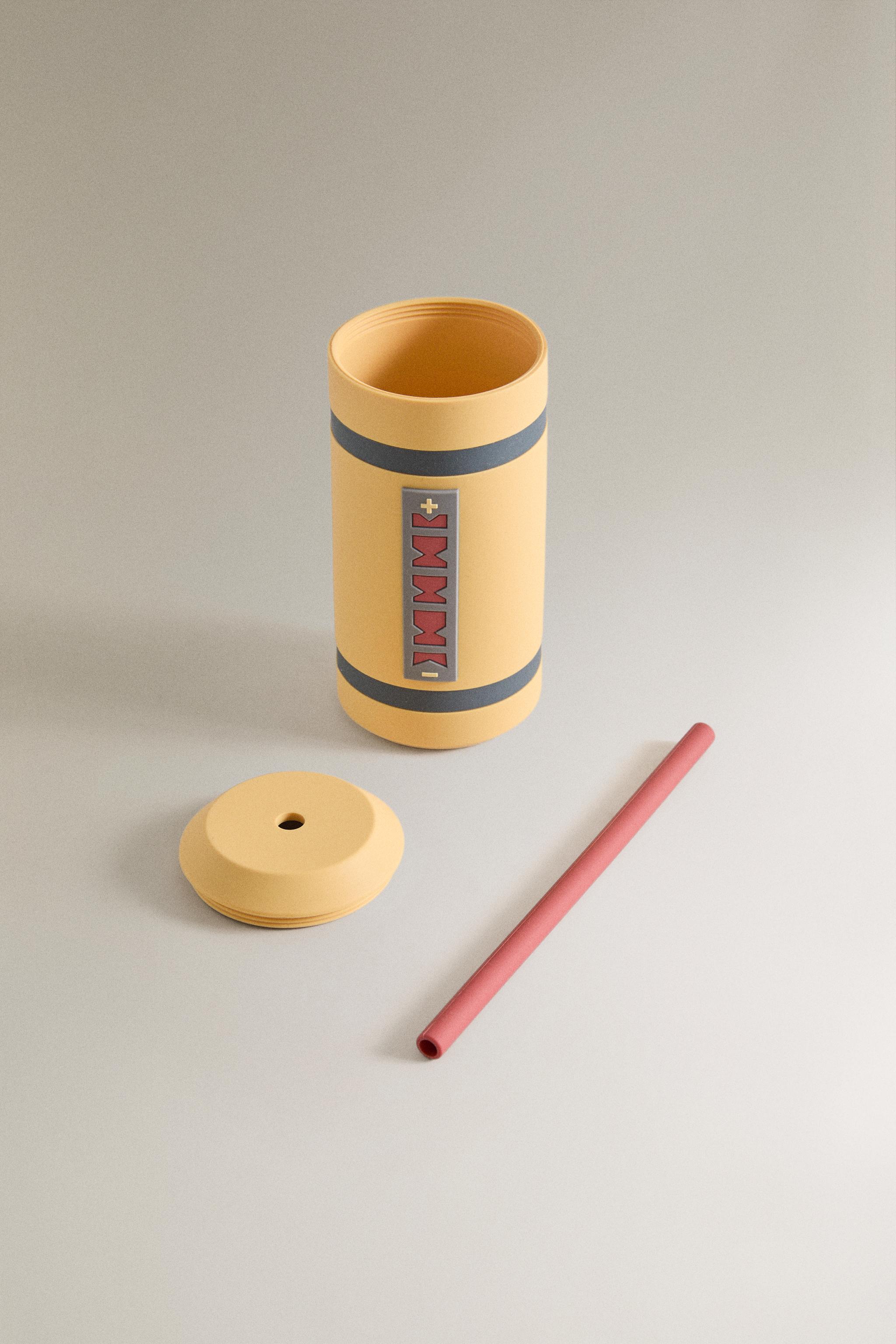 KIDS' MONSTERS, INC. ©DISNEY/PIXAR TUMBLER WITH STRAW — Yellow